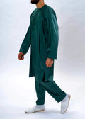 Qamis Vert Bouteille - Pakistanais - Emqamis