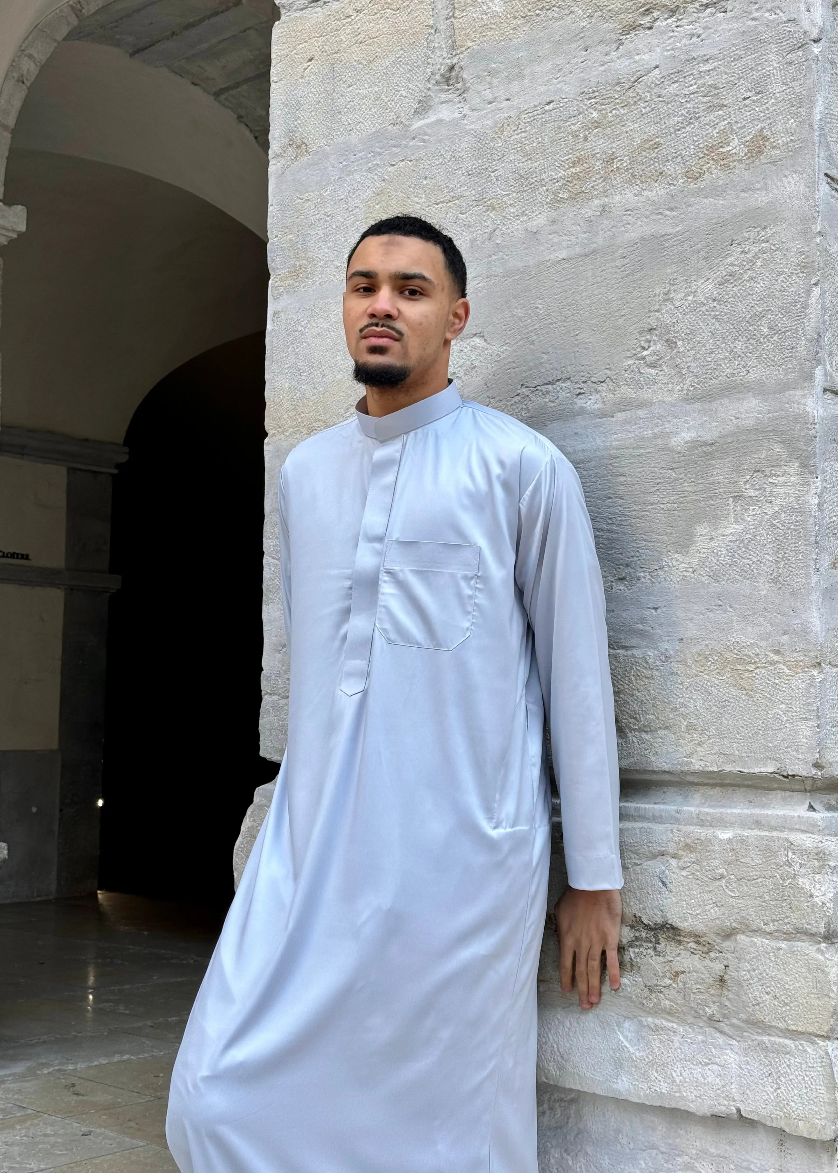 Qamis Safir | Gris - Emqamis