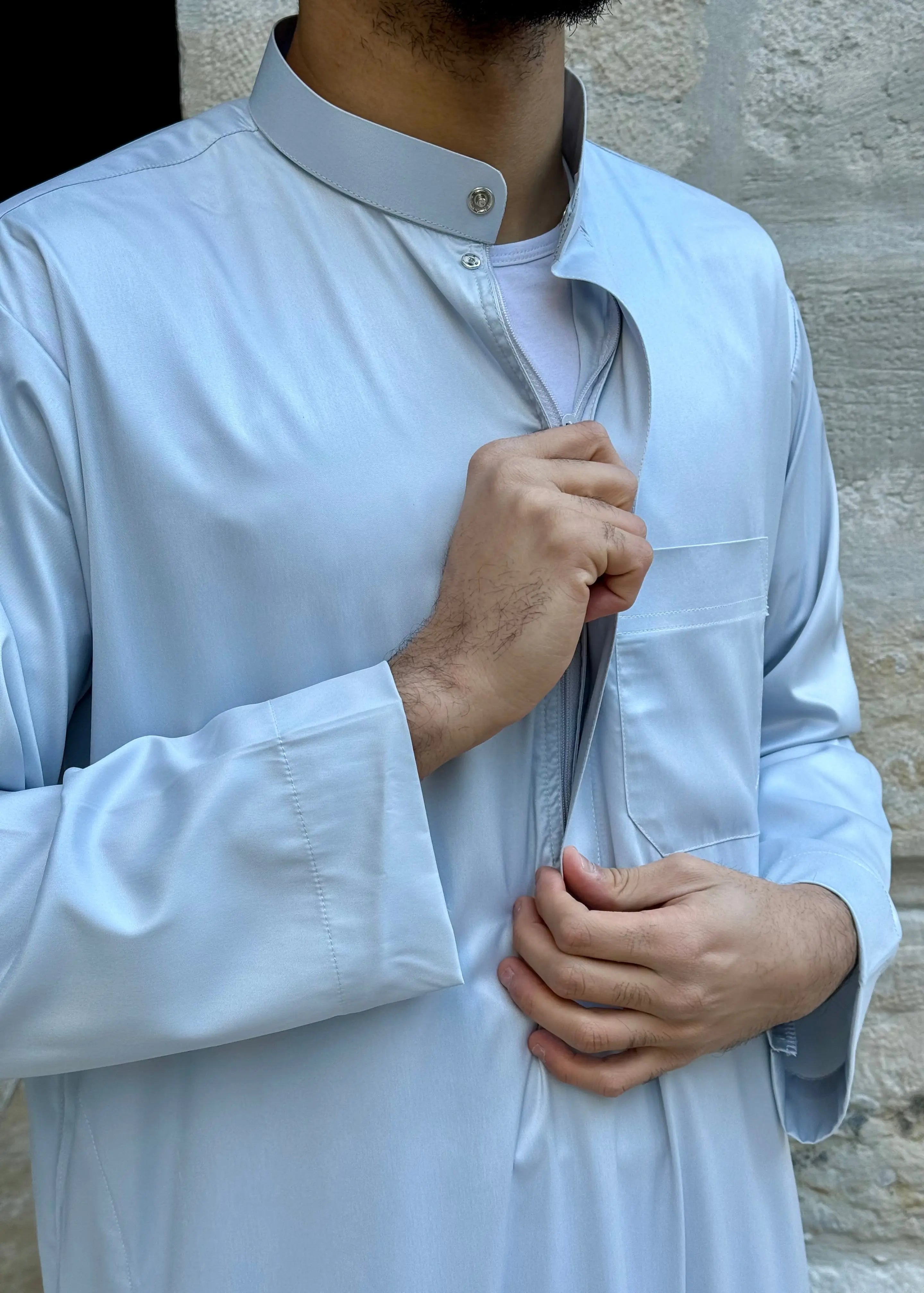 Qamis Safir | Gris - Emqamis