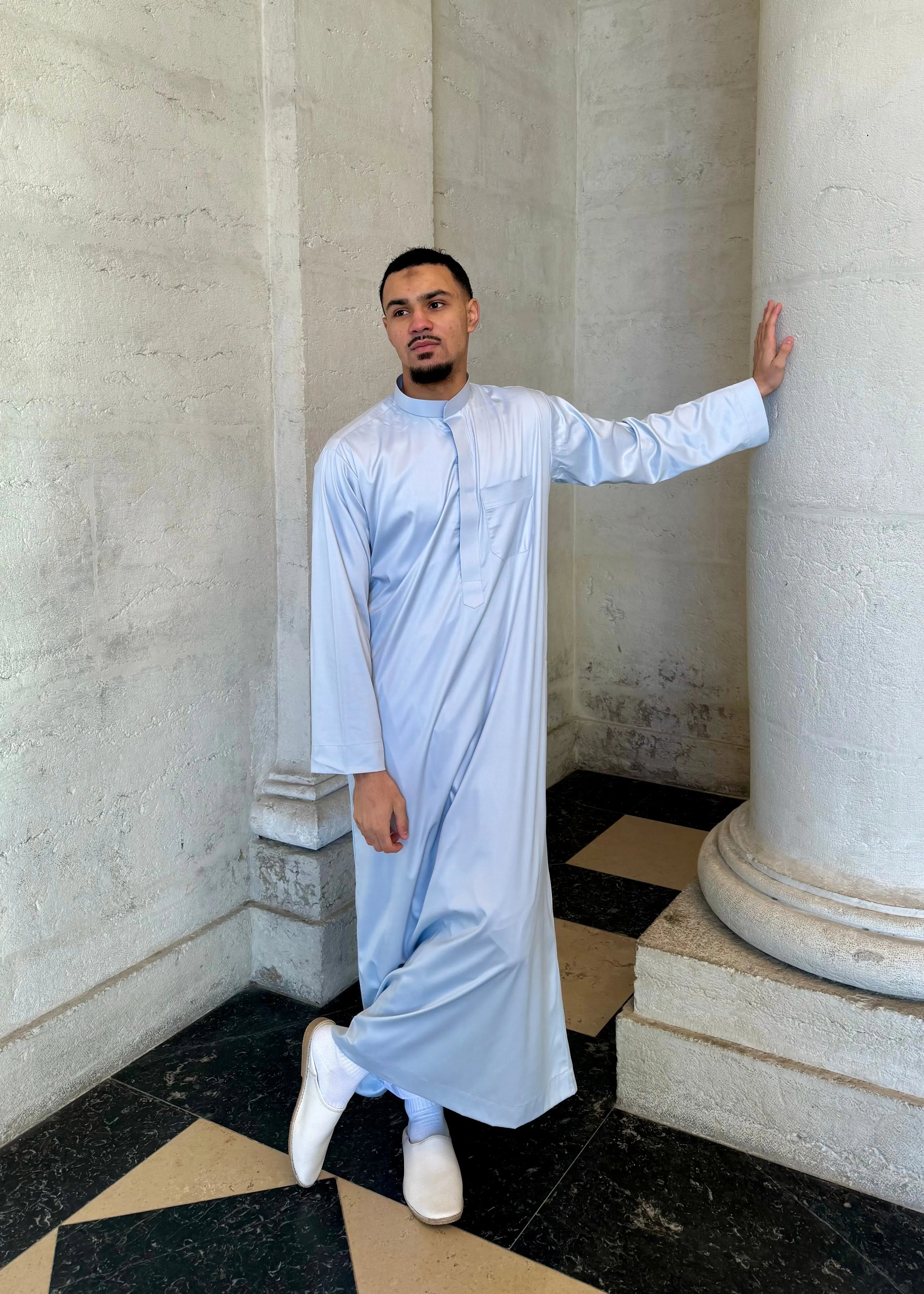 Qamis Safir | Gris - Emqamis