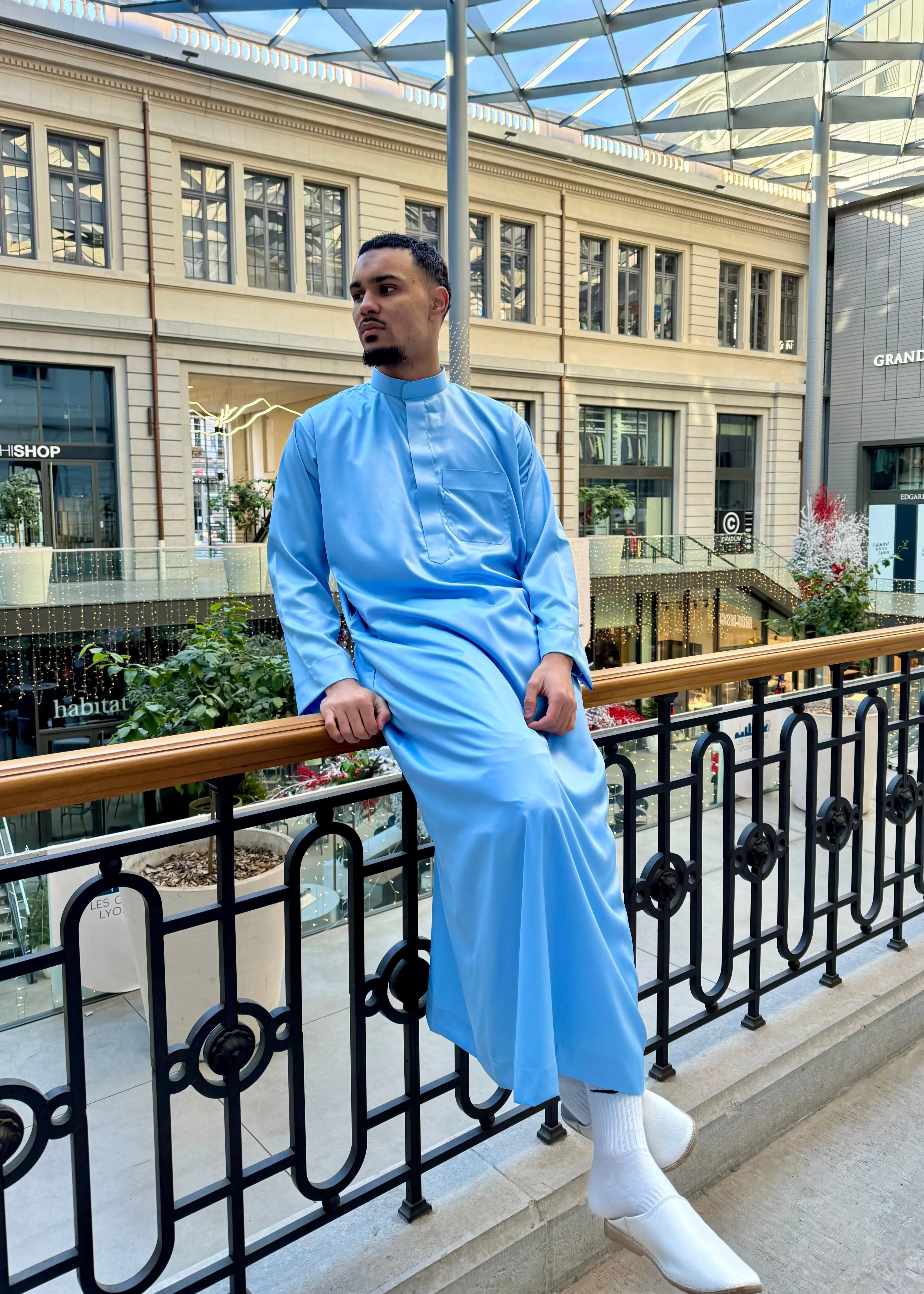 Qamis Safir | Bleu Ciel - Emqamis