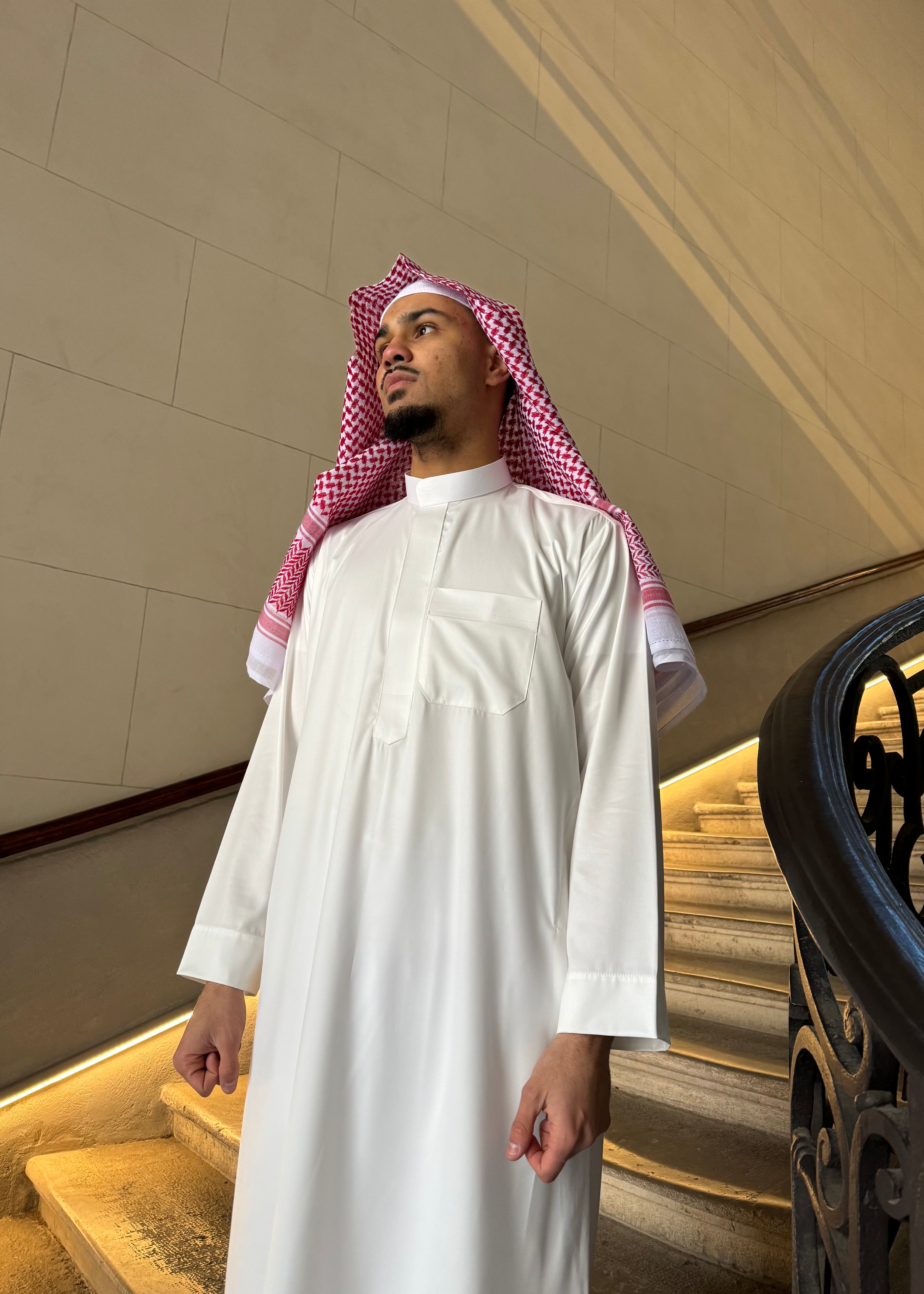 Shemagh Gernas Saoudien | Rouge - Emqamis