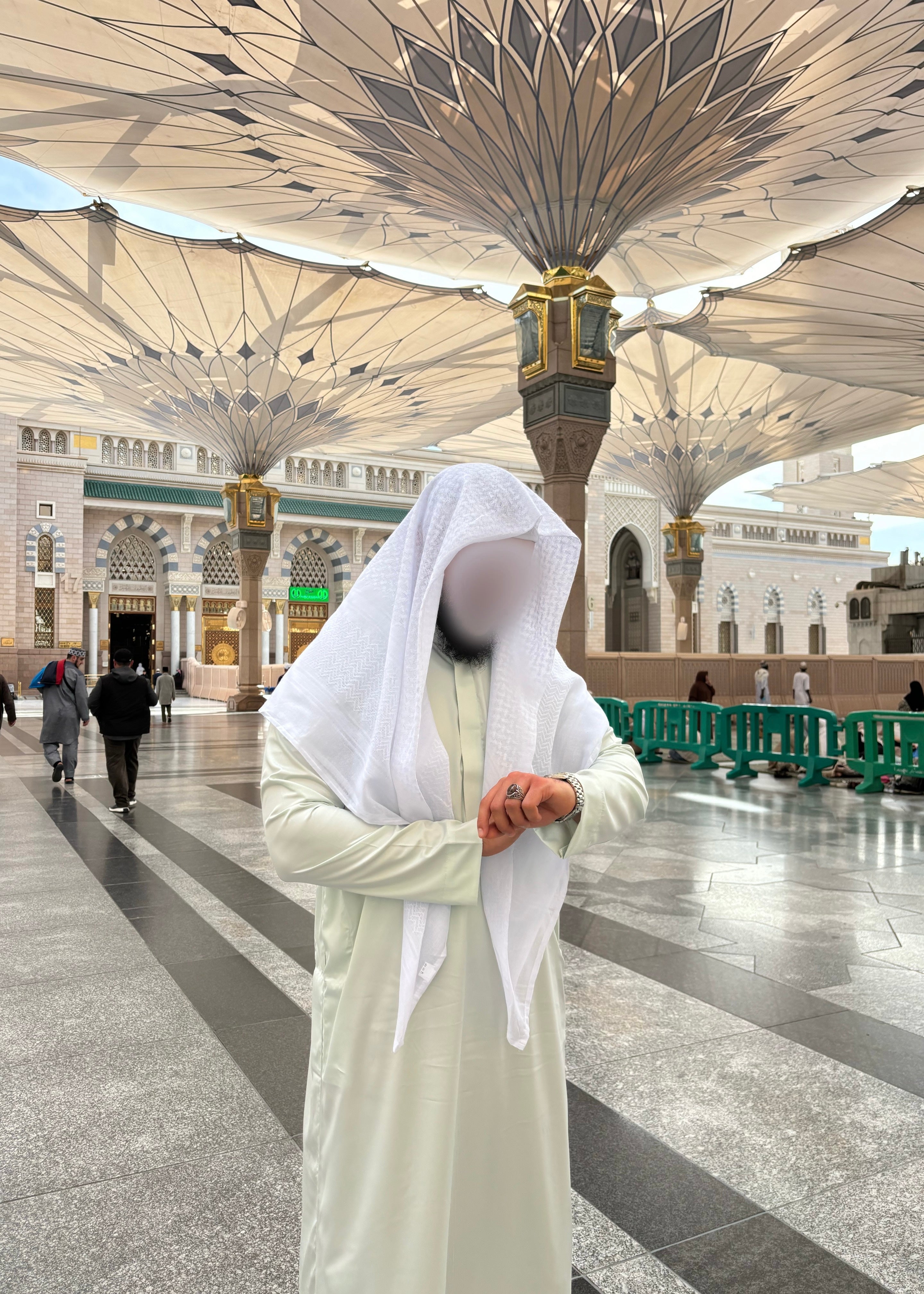 Shemagh Gernas Saoudien | Blanc - Emqamis