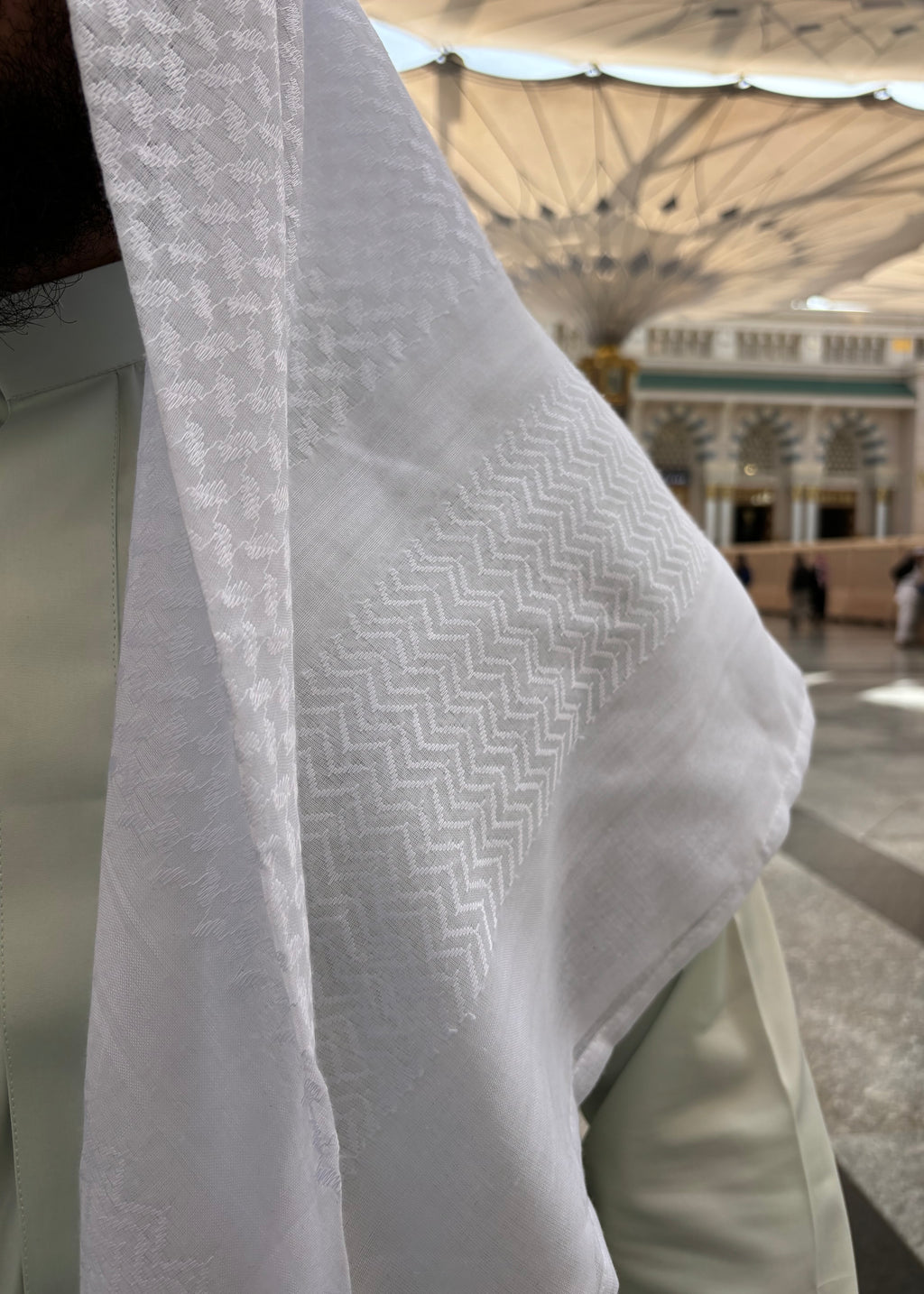 Shemagh Gernas Saoudien | Blanc - Emqamis