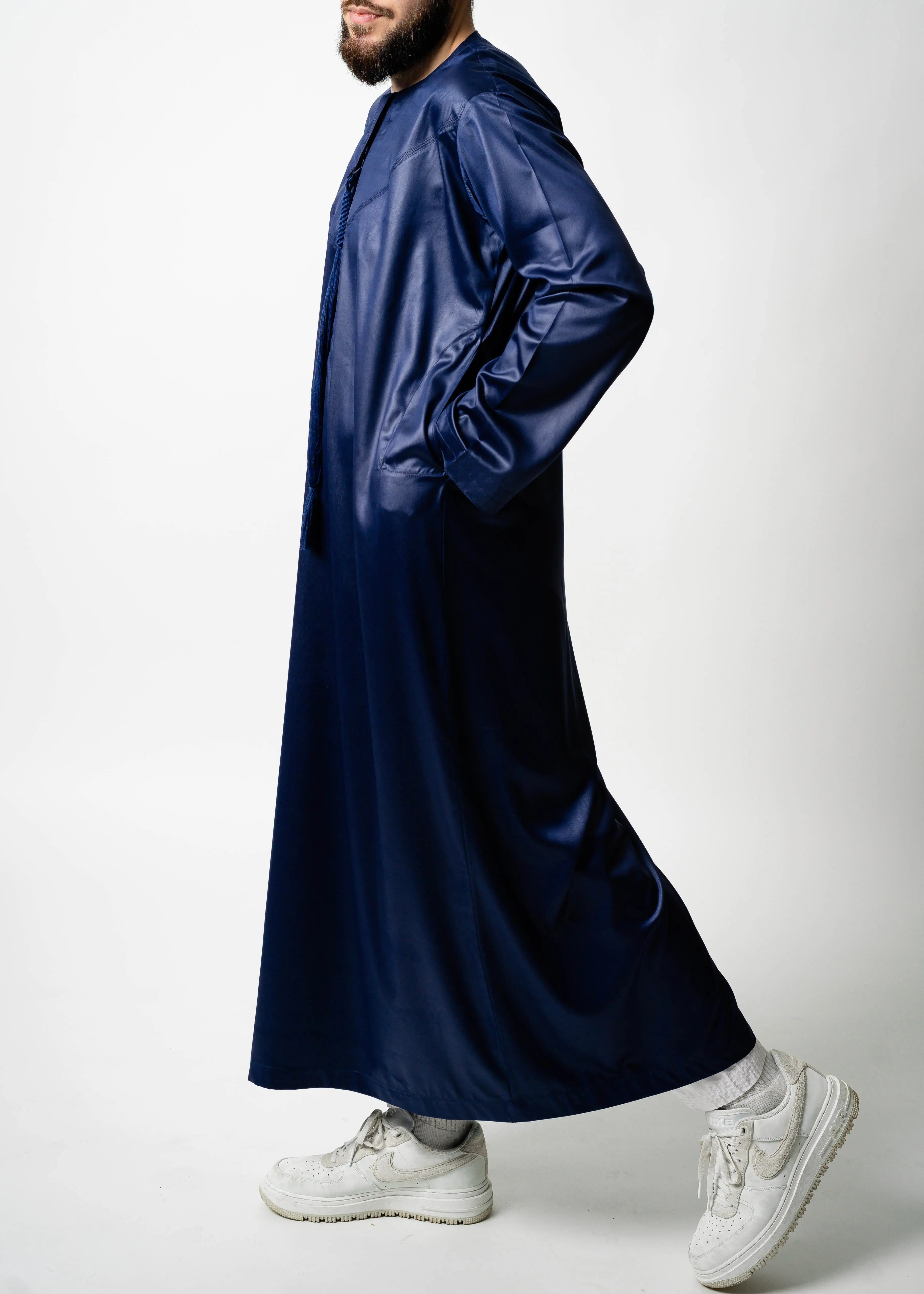 Qamis Bleu Nuit - Emirati - Emqamis