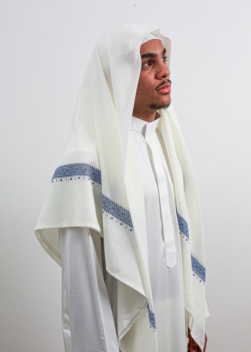 Shemagh Yéménite | Bleu - Emqamis